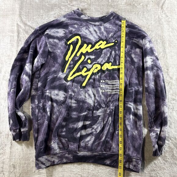 H&M Purple Tie-Dye Dua Lipa Don’t Start Now Sweatshirt Pullover Size 20 - Picture 4 of 7